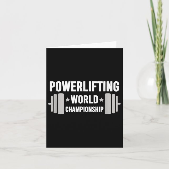 Cartão Werlifter Motivational Gym Werlifting World Chamon (Frente)