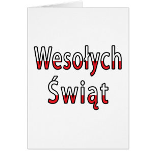 Cartão Wesolych Swiat Flag
