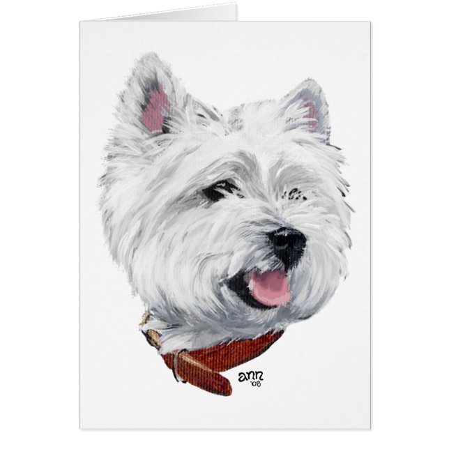 Cartão West Highland White Terrier (Frente)