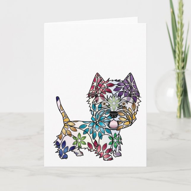 Cartão West Highland White Terrier Greeting Card (Frente)