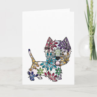Cartão West Highland White Terrier Greeting Card
