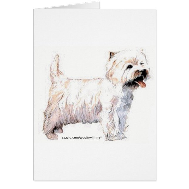 Cartão West Highland White Terriers (Frente)