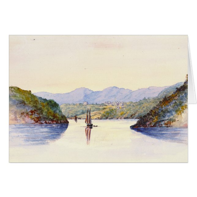 Cartão West Point de aproximação New York 1846 (Frente Horizontal)