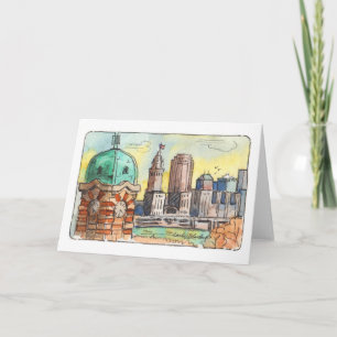 Cartão West Side Market Tower - Cleveland Foled Card