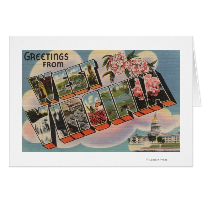 Cartão West Virginia (Capital Building) (Frente Horizontal)