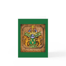 Westerfield Family Coat of Arms Card Forest Green