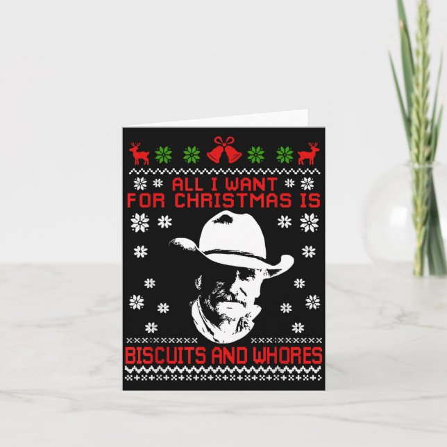 Cartão Western Biscuits And S Christmas Quote  (Frente)