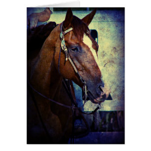 Cartão Western Sorrel Grunge