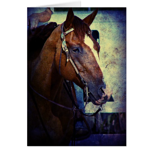 Cartão Western Sorrel Grunge (Frente)