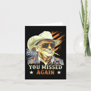 Cartão Western Trump Cowboy Que Perdeste Novamente Engraç