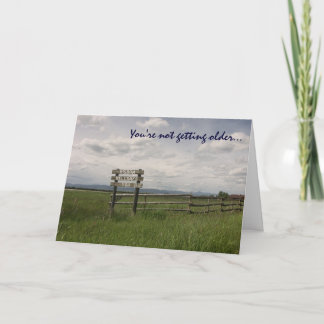 Cartão Western Wisdom birthday card