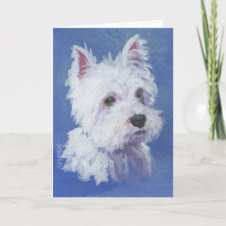 Cartão Westie (blank inside) Greeting Card