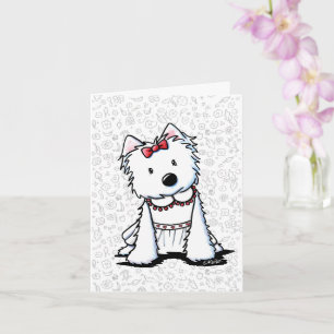 Cartão Westie Girl Card
