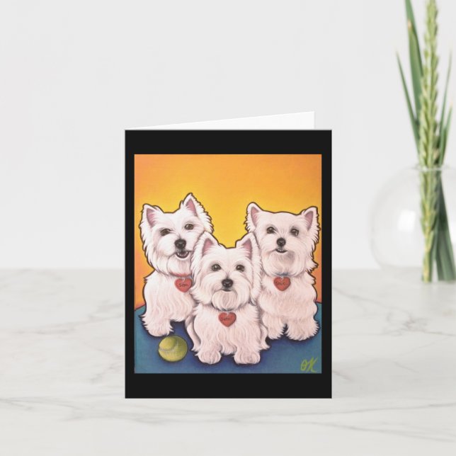 Cartão Westie Greeting Card (Frente)