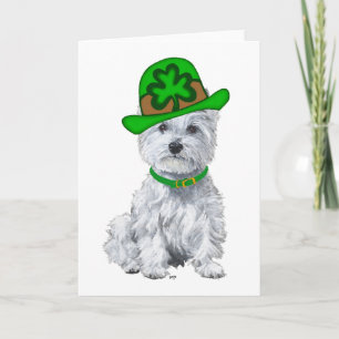 Cartão Westie St Patricks Day