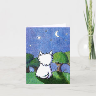 Cartão Westie Terrier Pet Loss Sympathy