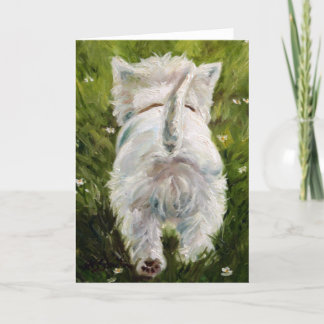 Cartão Westie West Highland Terrier Card