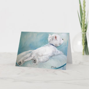 Cartão Westie West Highland Terrier Dog Comfort Zone Card