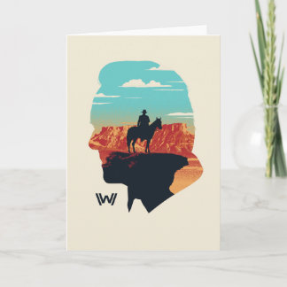 Cartão Westworld | Ford Silhouette Of Man in Black