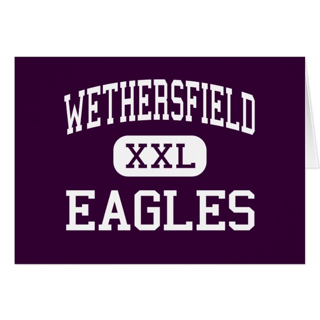 Cartão Wethersfield - Eagles - altos - Wethersfield (Frente Horizontal)