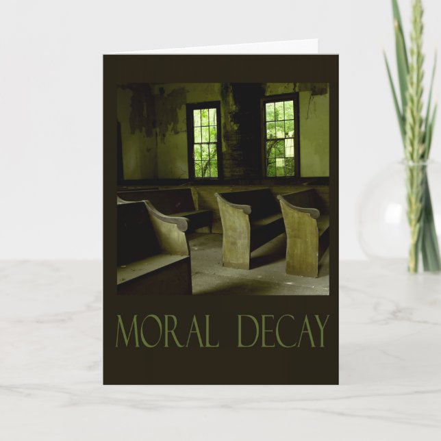 Cartão We've missed you at church (Frente)