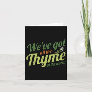 Cartão Weve Tem Todo O Thyme Na Design Mundial Da Bri