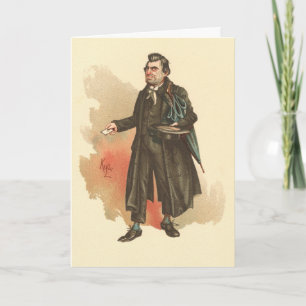 Cartão Whackford Squeers, Kyd, Dickens Nicholas Nickleby