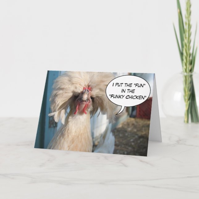 Cartão Whacky Chicken Greeting Card (Frente)
