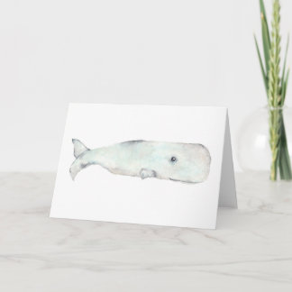 Cartão Whale greeting card