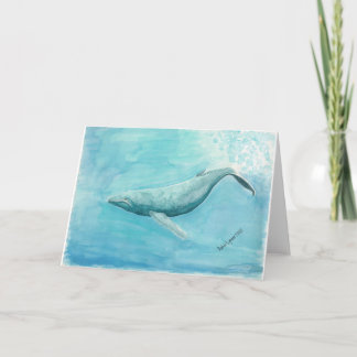Cartão Whale Love Blank Greeting Card