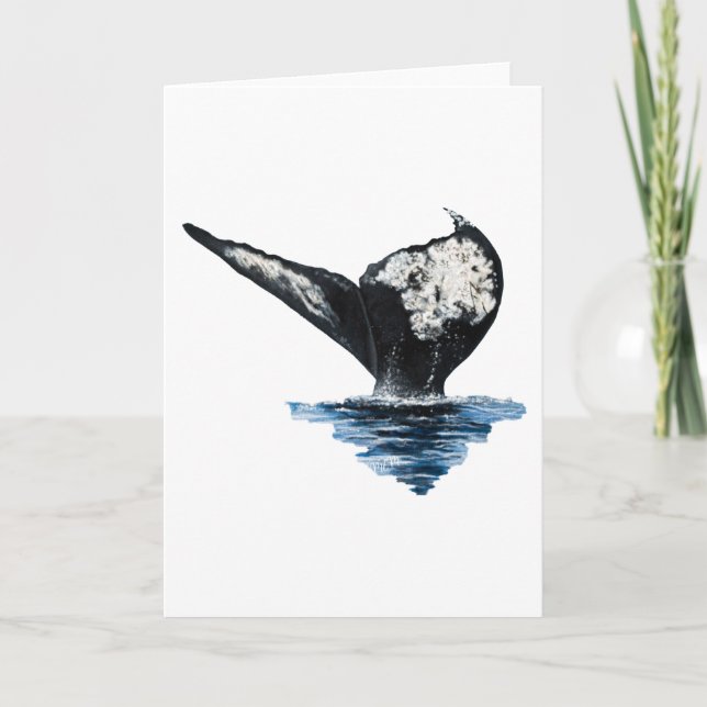 Cartão Whale Tail (Frente)