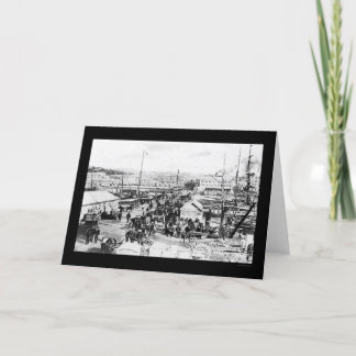 Cartão Wharf in Auckland, New Zealand 1908