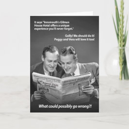 Cartão What could possibly go wrong in Innsmouth Card