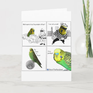 Cartão What Seems to be the Profficer? Greeting Card