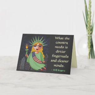 Cartão What the country needs is ... - greeting card