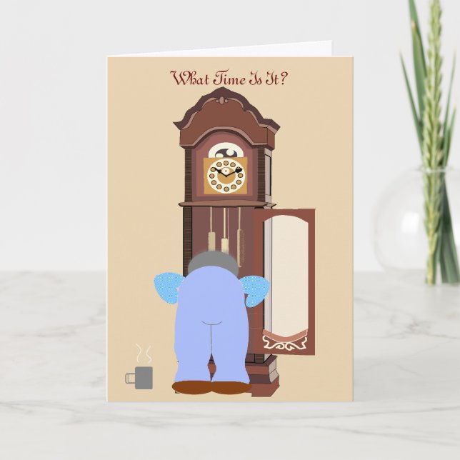 Cartão What time? retirement (Frente)