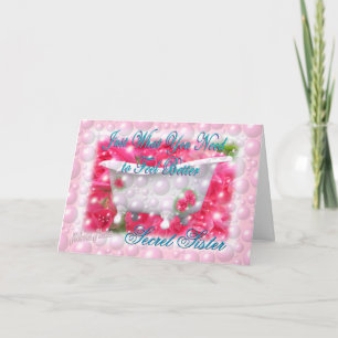 Cartão What you need Secret Sister-customize