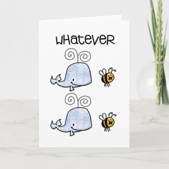 Cartão Whatever will be will be (Frente)