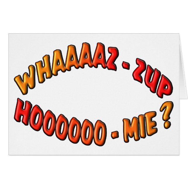 CARTÃO WHAZZUP HOMIE (Frente Horizontal)