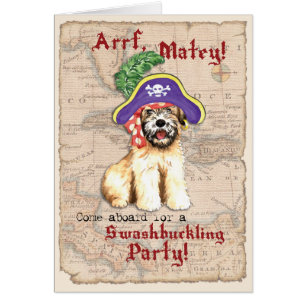 Cartão Wheaten Pirate Invitation