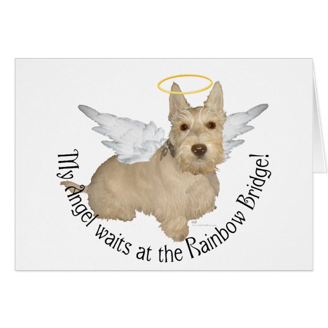 Cartão Wheaten Scottish Terrier Angels (Frente Horizontal)