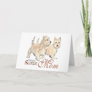 Cartão Wheaten Scottish Terriers para o Dia das Mães