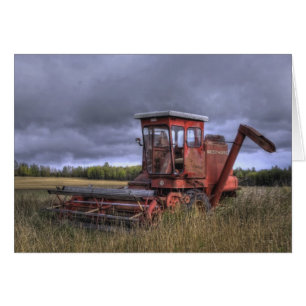 Cartão Wheatfields da queda