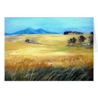 Cartão Wheatfields de ondulação
