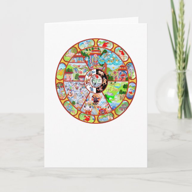 Cartão Wheel of Becoming Greeting Card (Frente)