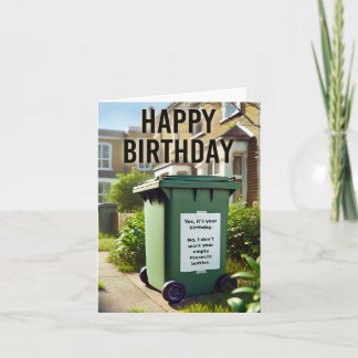 Cartão Wheelie Funny Birthday - Prosecco Caixa Edition