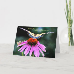 Cartão When Butterflies Appear Sympathy Card