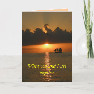 Cartão When you and I are together - CARD