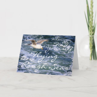 Cartão When you find yourself Flying over Rough Seas