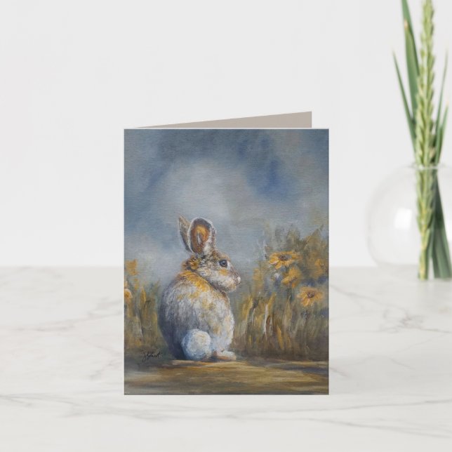 Cartão Where Goes Mr Hare 4 x 5.6" (Frente)